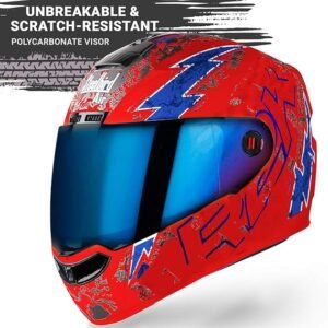Steelbird SBA-1 R2K Live ISI Certified Full Face Graphic Helmet